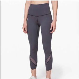 Lululemon Wunder Under Il Crop *Roll Down Scallop Full-On Luxtreme 24"